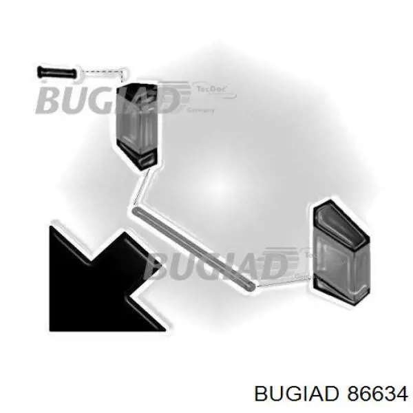 Шланг/патрубок интеркуллера Bugiad 86634 цена, от 7.42 USD