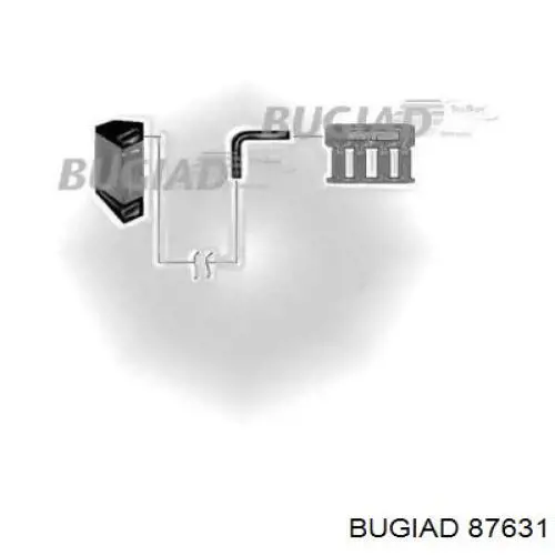 87631 Bugiad шланг (патрубок интеркуллера верхний)
