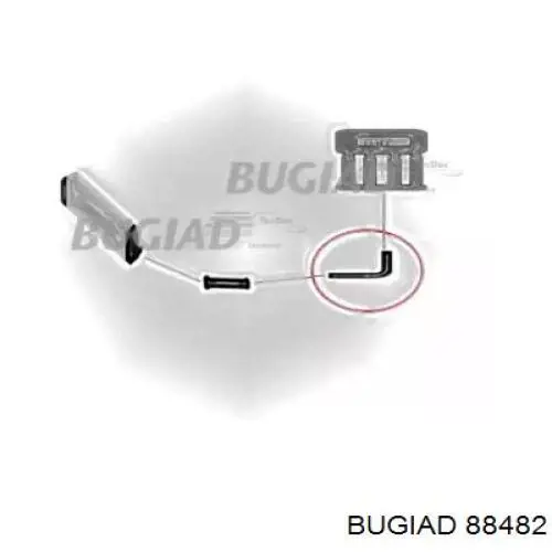 Патрубок дроссельной заслонки 88482 Bugiad