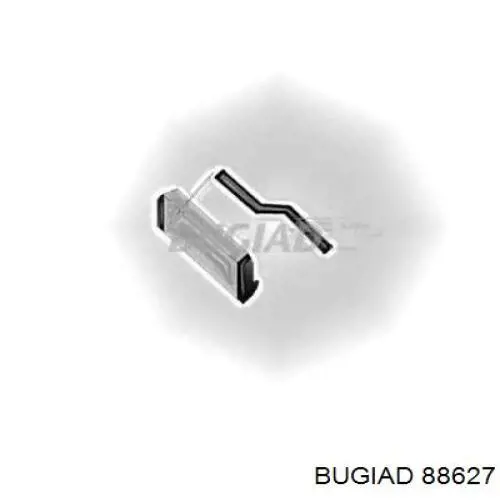 88627 Bugiad шланг (патрубок интеркуллера правый)