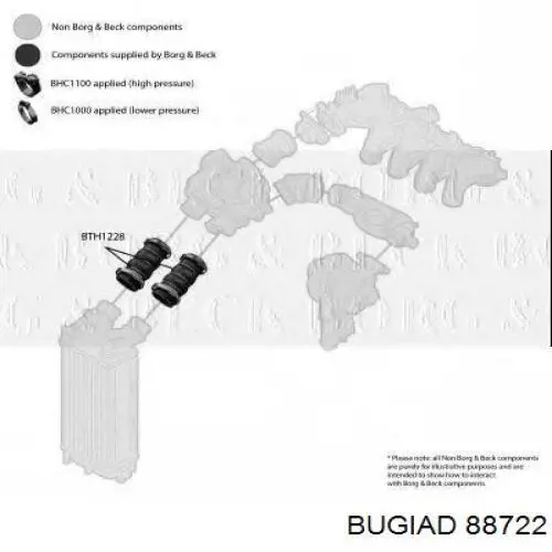 88722 Bugiad Патрубок интеркуллера