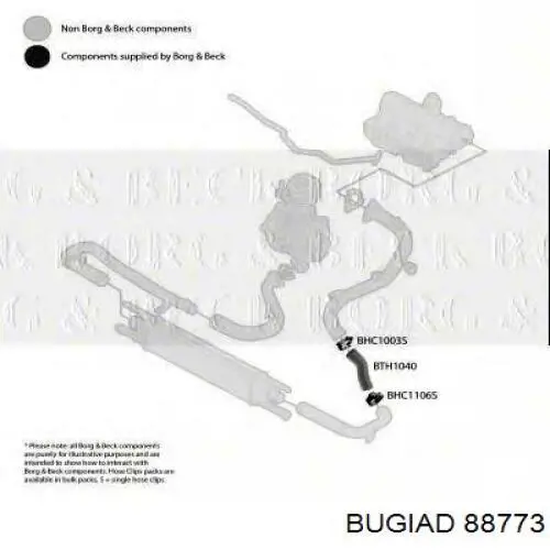 Шланг/патрубок интеркуллера Bugiad 88773 цена, от 16.05 USD