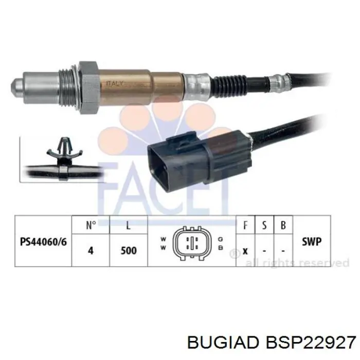 Подвесной подшипник передней полуоси BSP22927 Bugiad