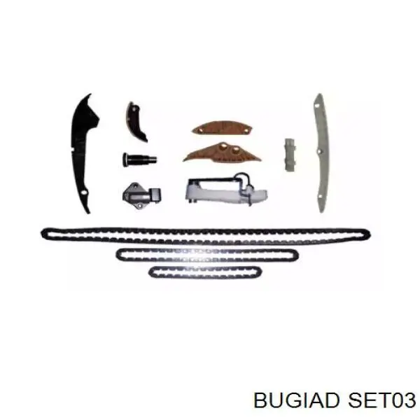 Комплект цепи ГРМ SET03 Bugiad