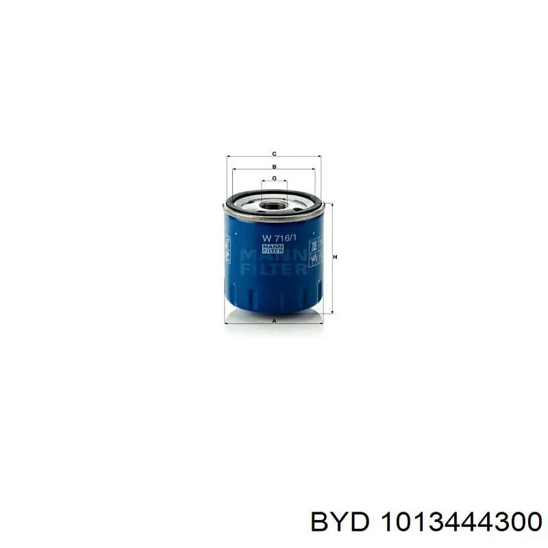 Фильтр масла BYD 1013444300