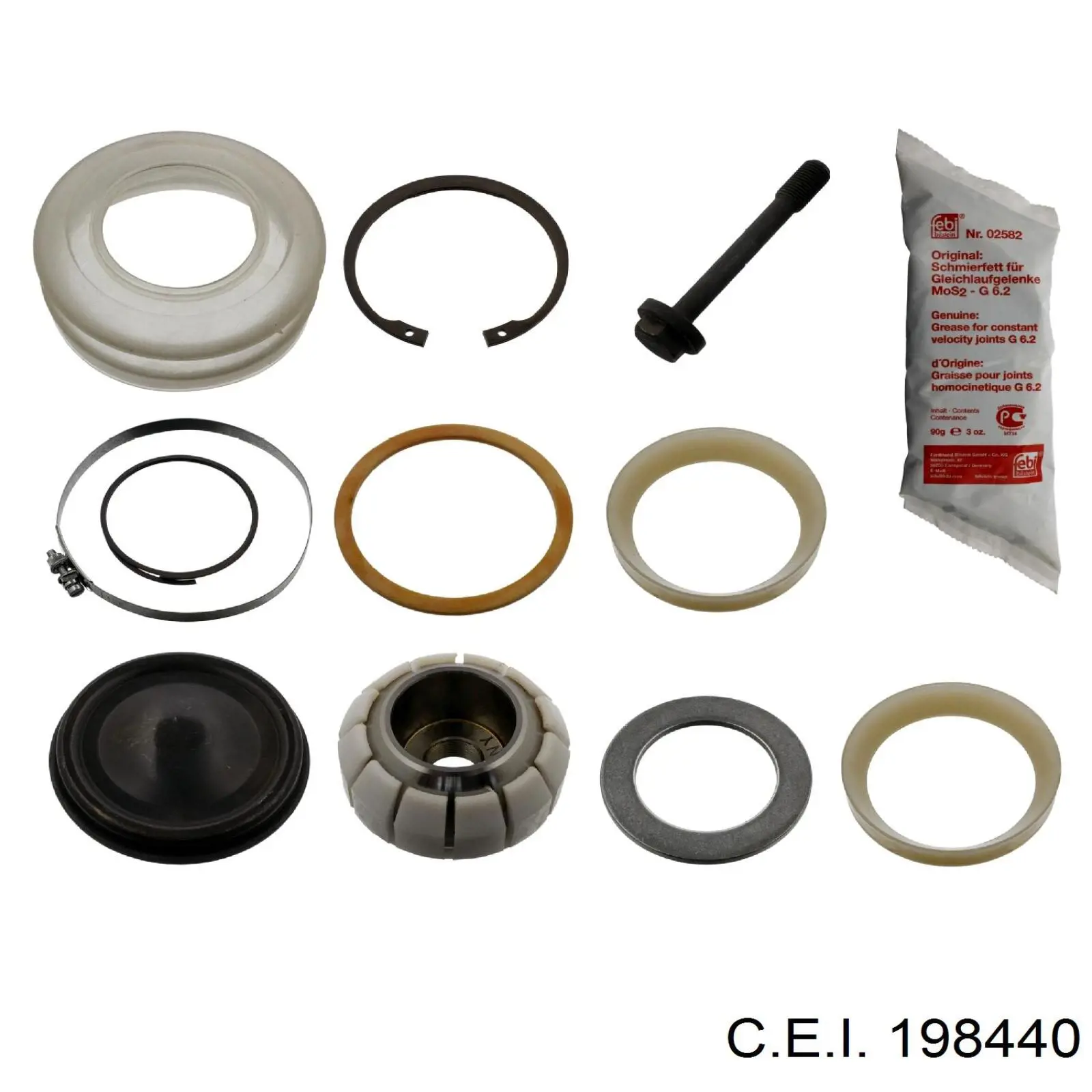 Ремкомплект шара лучевой тяги C.e.i. 198440 цена, от 47.57 USD