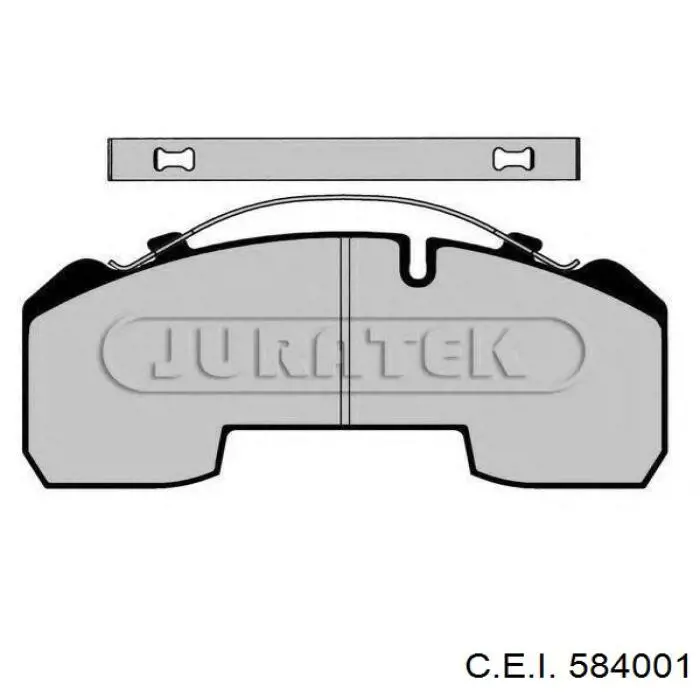 Купить 584001 C.e.i. Колодки тормозные