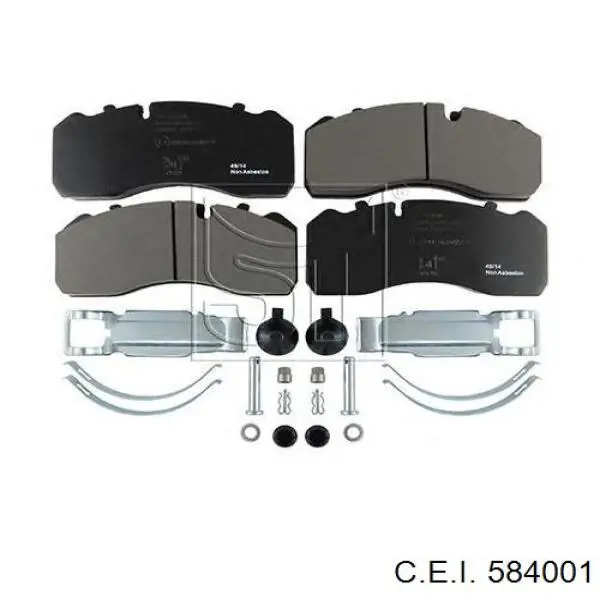 584001 C.e.i. Колодки передние