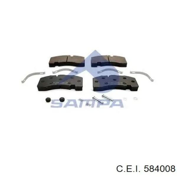 Колодки дисковые  C.e.i. 584008 цена, от 102.92 USD