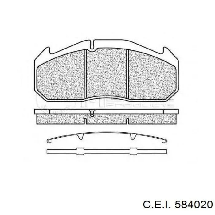 Колодки C.e.i. 584020 цена, от 70.11 USD