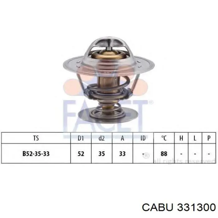 Прокладка термостата Cabu 331300 цена, от 0.59 USD