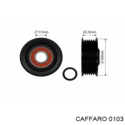 Натяжной ролик Caffaro 0103 цена, от 9.34 USD