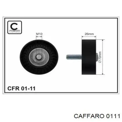 Rodillo guia 0111 Caffaro