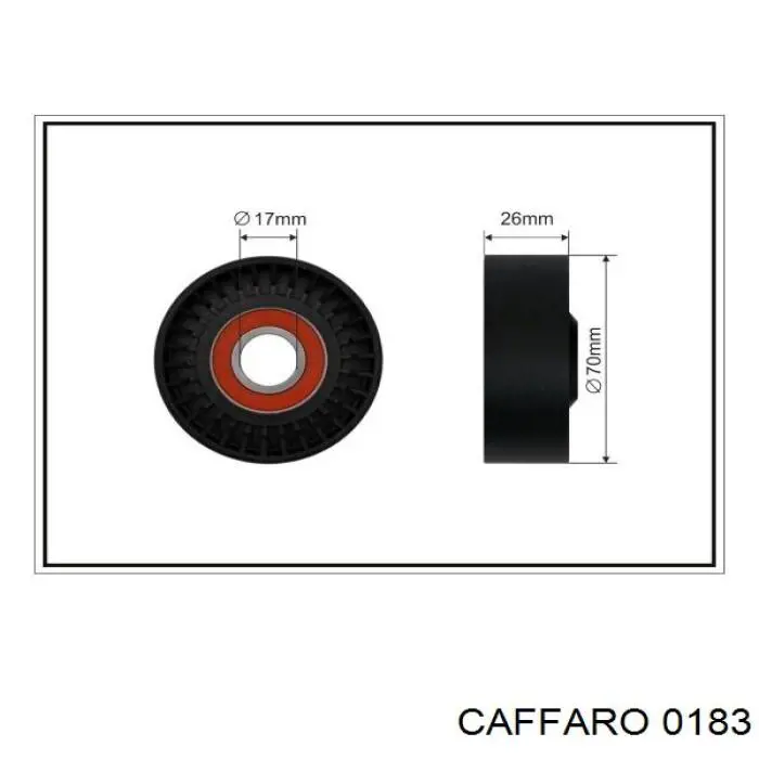 CFR01-83 Caffaro натяжной ролик