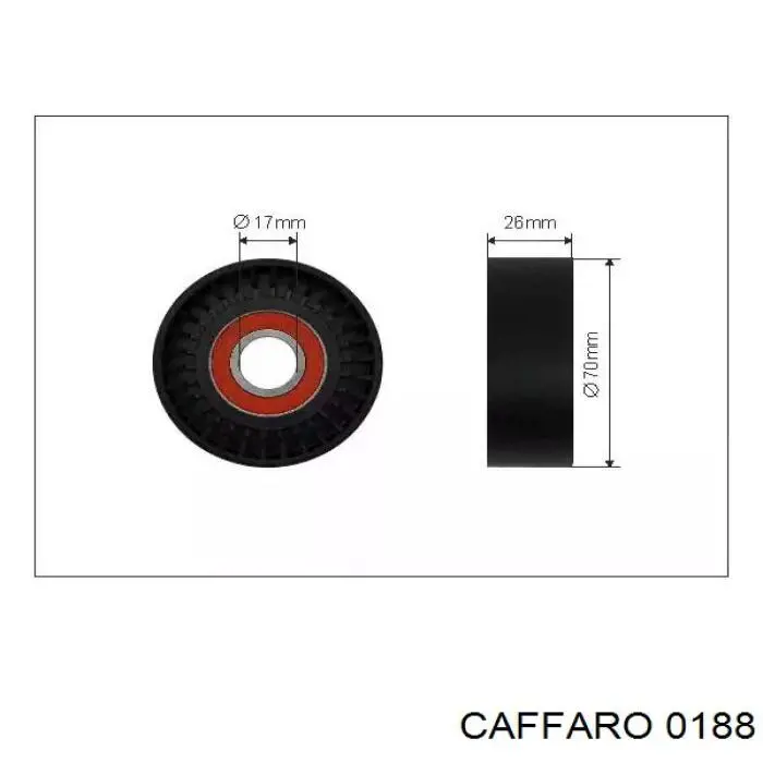 Натяжной ролик 0188 Caffaro