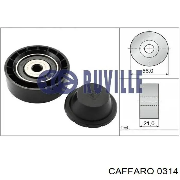 Купить 0314 Caffaro Натяжной ролик