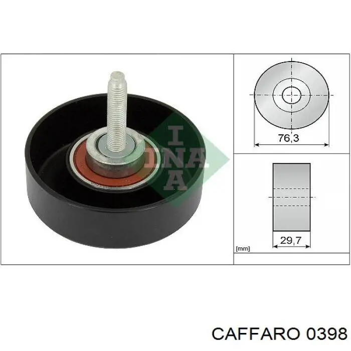 Натяжной ролик Caffaro 0398 цена, от 8.78 USD