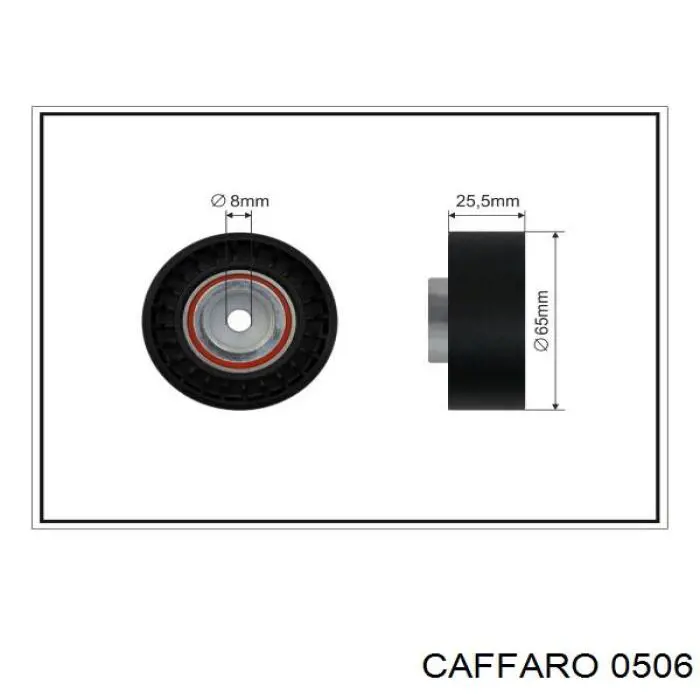 Ролик приводного ремня паразитный CAFFARO 0506