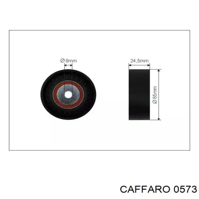 Ролик приводного ремня паразитный CAFFARO 0573