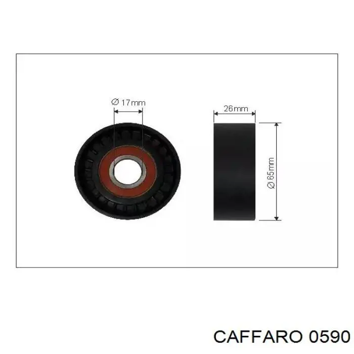 Натяжной ролик 0590 Caffaro