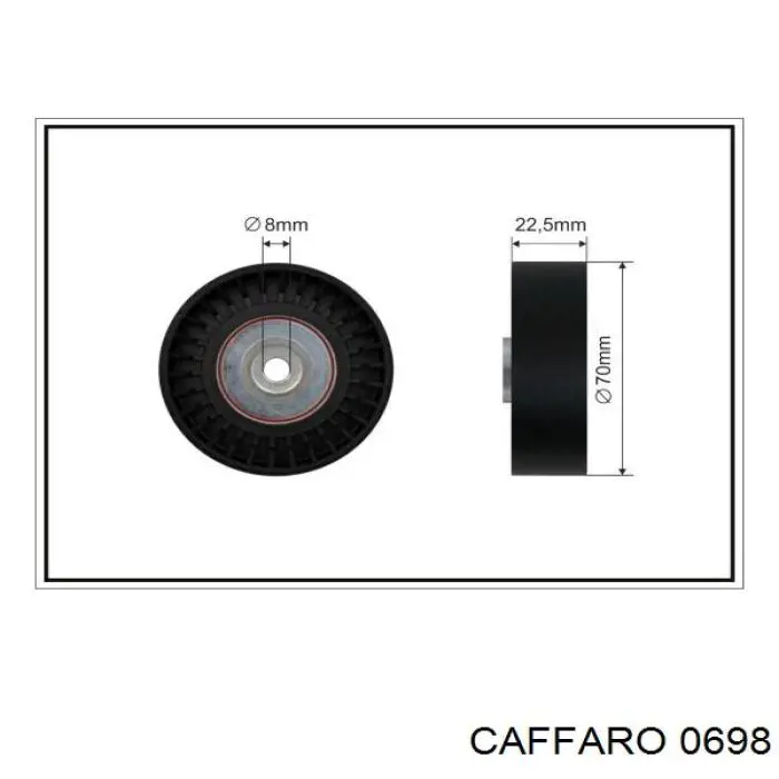 06-98 Caffaro натяжной ролик
