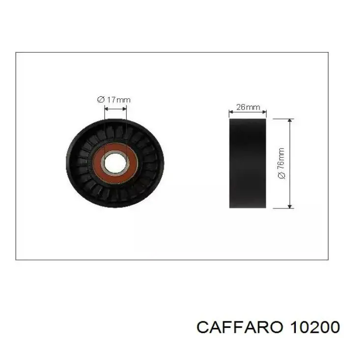 10200 Caffaro натяжной ролик