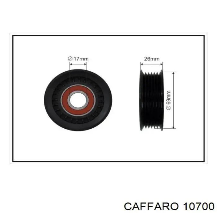 Купить 10700 Caffaro Натяжитель приводного ремня