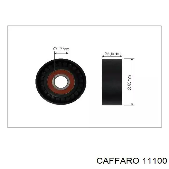 11100 Caffaro натяжной ролик