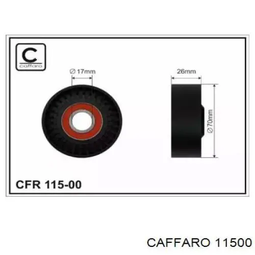 11500 Caffaro паразитный ролик