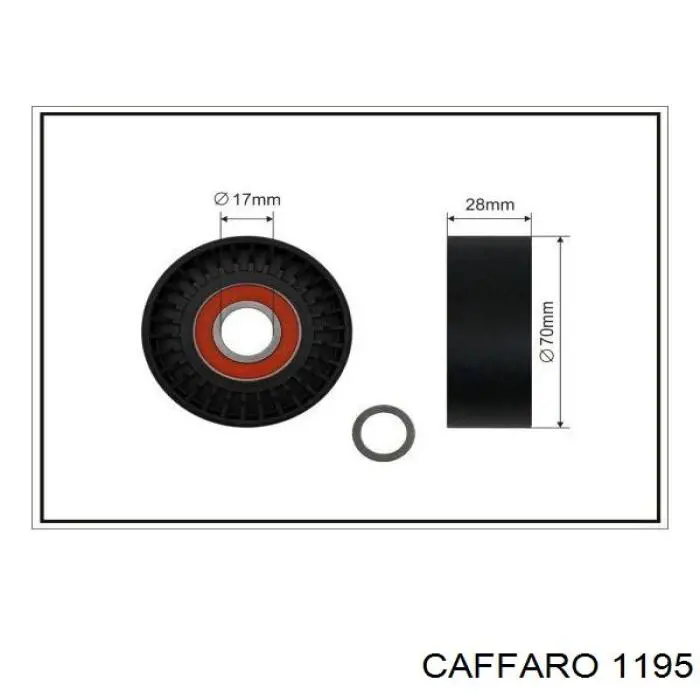 Купить 1195 Caffaro Натяжной ролик