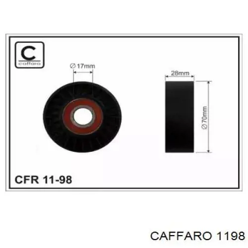 1198 Caffaro Ролик приводного ремня, паразитный