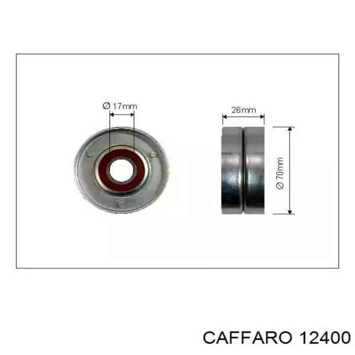 12400 Caffaro паразитный ролик