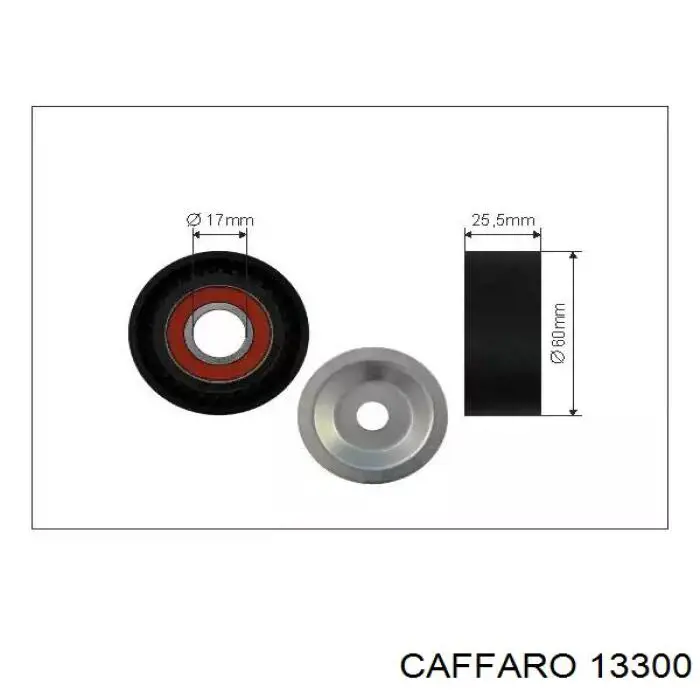 Ролик натяжителя приводного ремня CAFFARO 13300