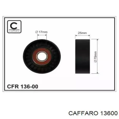 Натяжной ролик 13600 Caffaro