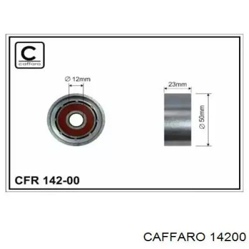 14200 Caffaro ролик ремня грм паразитный
