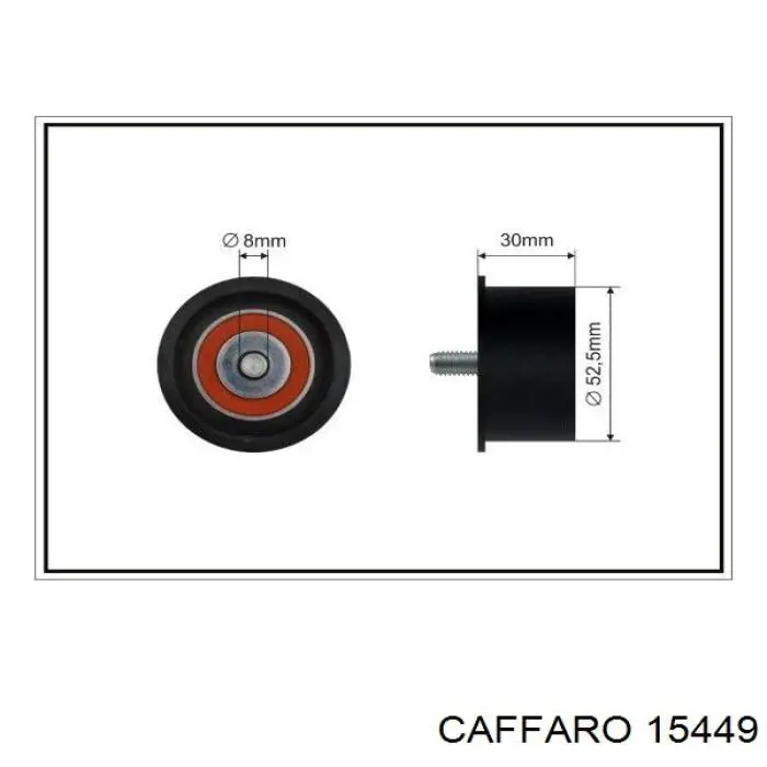 15449 Caffaro ролик ремня грм паразитный