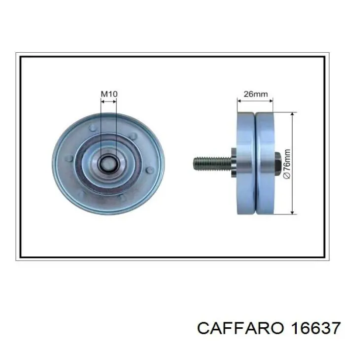 16637 Caffaro натяжной ролик