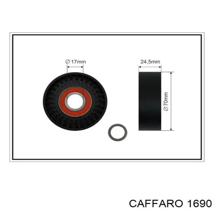 1690 Caffaro натяжной ролик