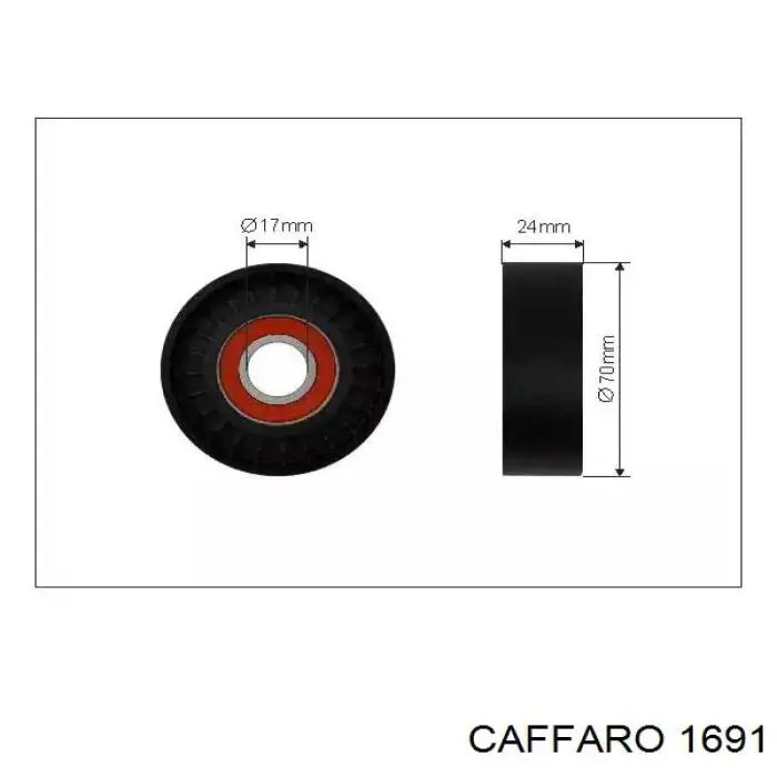 1691 Caffaro натяжной ролик
