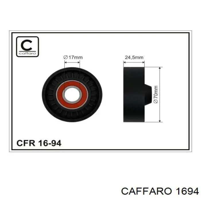 1694 Caffaro натяжной ролик