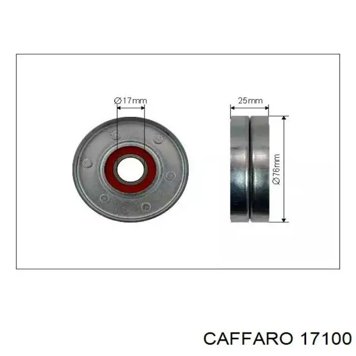 17100 Caffaro натяжной ролик