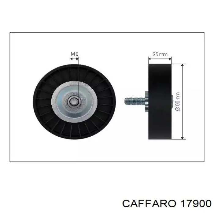 Купить 17900 Caffaro Натяжной ролик