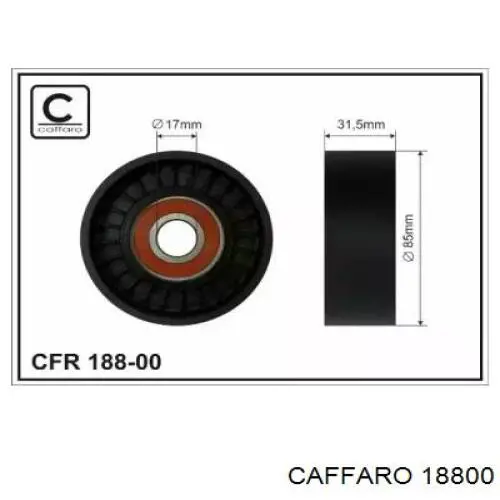 Натяжной ролик Caffaro 18800 цена, от 8.69 USD