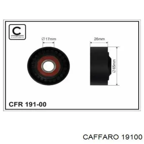 Натяжной ролик Caffaro 19100 цена, от 9.48 USD