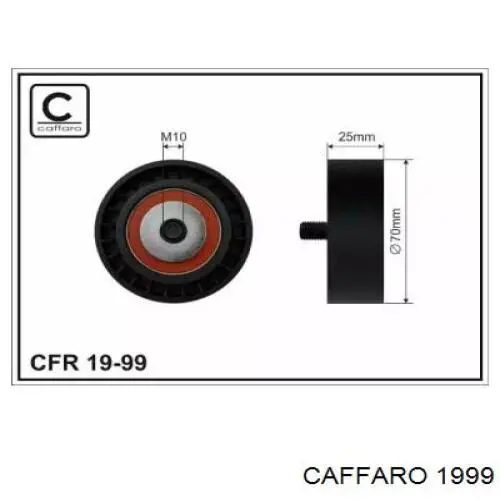 Ролик натяжителя приводного ремня CAFFARO 1999