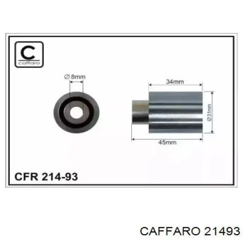 Паразитный ролик ГРМ 21493 Caffaro