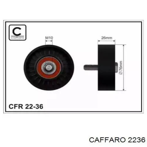 Паразитный ролик приводного ремня Caffaro 2236 цена, от 10.75 USD