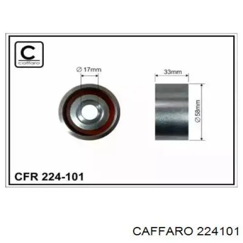 CFR 244-101 Caffaro ролик грм