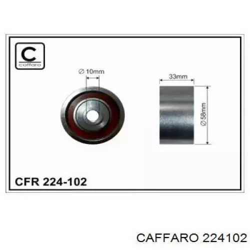 224102 Caffaro ролик ремня грм паразитный