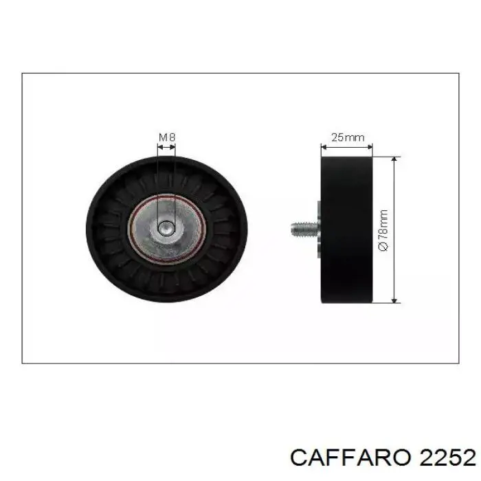 Натяжной ролик 2252 Caffaro